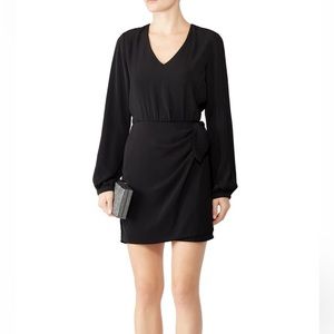 Greylin satin tie black dress. Size small. Gently worn.